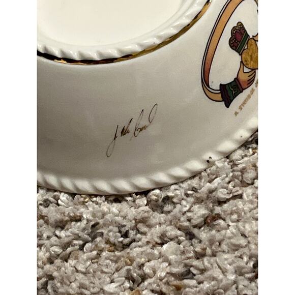 Celtic Candle Holder CRE  Claddagh Ring Irish Porcelain Galway Ireland - Picture 4 of 8